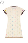 YANYAN KNITS Daisy mini dress YYK-YYW24-0021-XY ivory